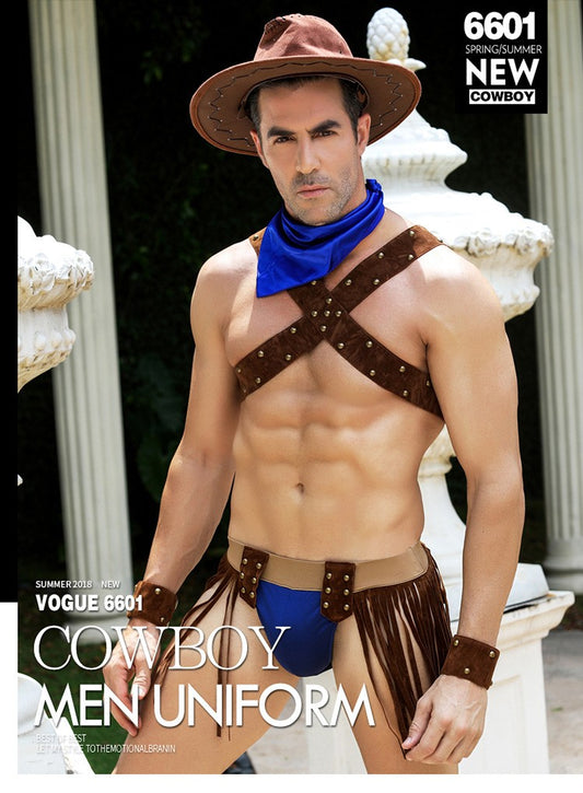 Sexy western cowboy clothes nightclub temptation Sao Beng Di passion underwear suit
