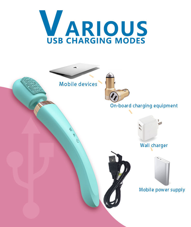 waterproof rechargeable handheld electric vibrator wand massager