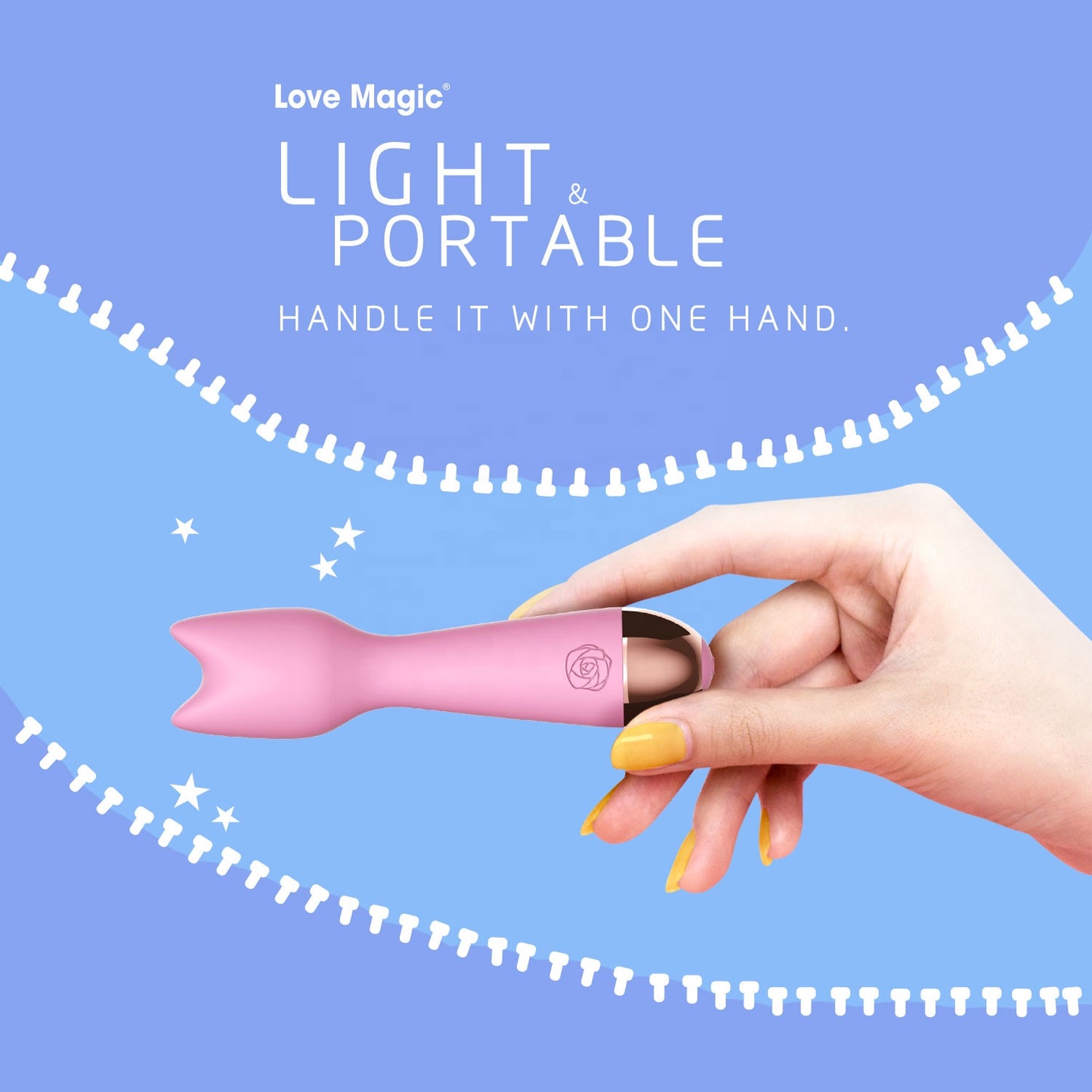 New 2021 fashion rechargeable cordless kawaii cute portable mini av vibrator wand