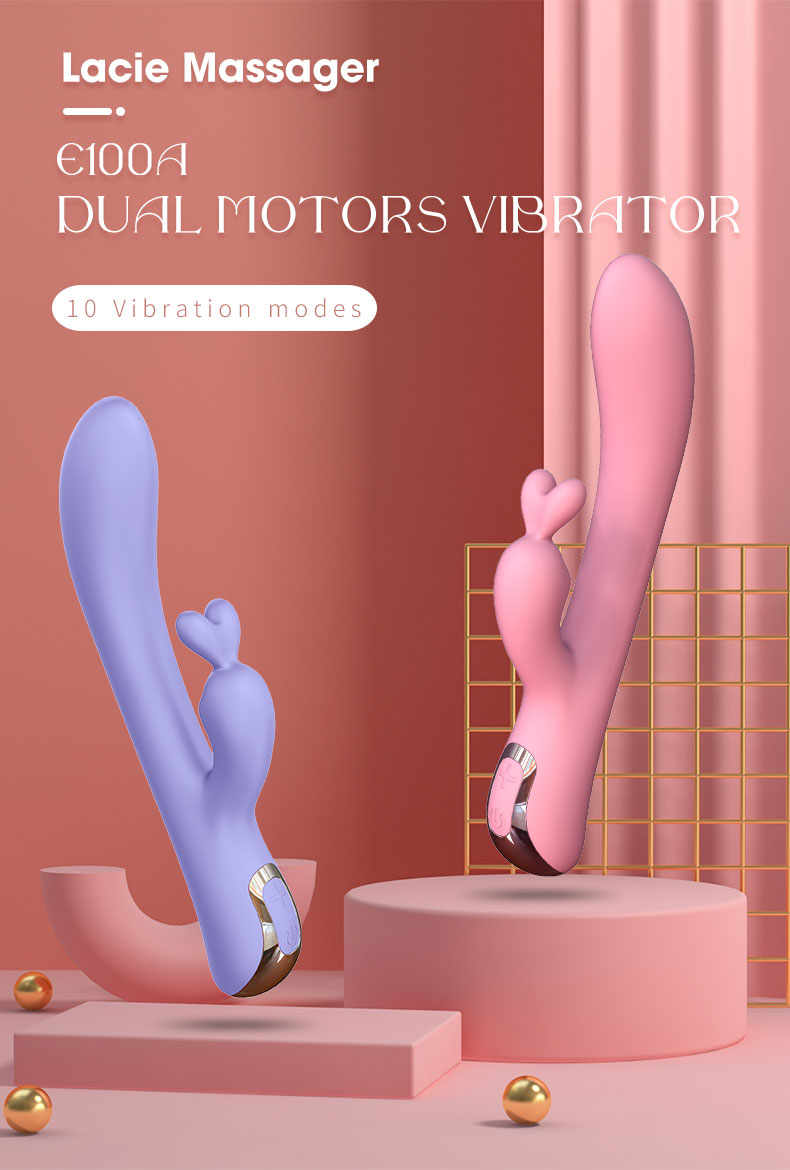 Waterproof Personal Dildo G Spot Rabbit Vibrator Adult Sex Toys with Bunny Ears for Clitoris Stimulation