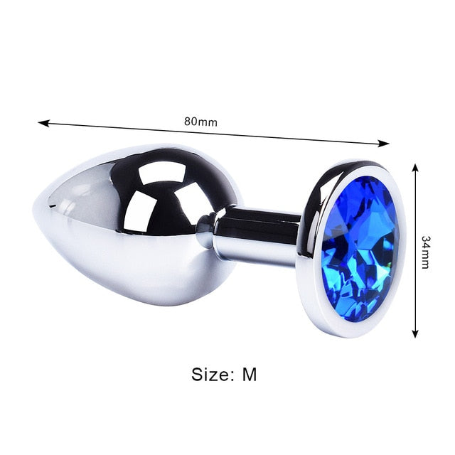 Anal Plug Sex Toys Mini Round Shaped  Metal Stainless Smooth Steel Butt Small Tail Female/Male Dildo Intimate Goods