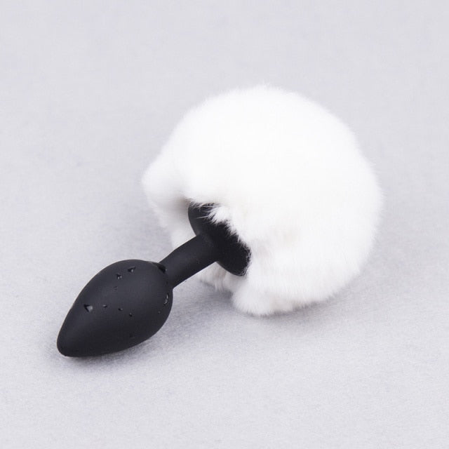 Sexy Anal Plug Bunny Tail Stainless Steel And Silicone Butt Plugs Sex Toys For Woman Men Gay Anus Stimulator Smooth Touch