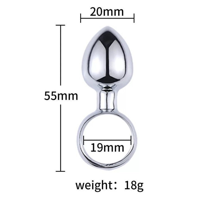 Vibefun Anal Plug Waterproof Stainless Steel Smooth Touch Anal Buttplug Sex Toys Sex Products For Men gay Sex Toys butt dilator