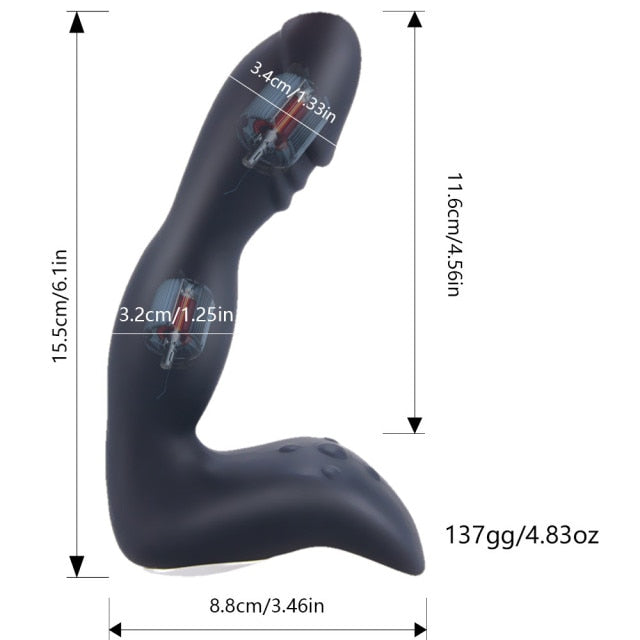 Prostate Massage Anal Plug Vibrator Anal Sex Toys For Men Wireless Control Prostate Stimulator Delay Ejaculation Ring Adult Shop