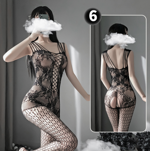 OJBK Sexy Lingerie 16 Types Teddies Bodysuit Erotic Outfit Open Crotch Stretch Mesh Body Stockings Porn Underwear Costume 0514