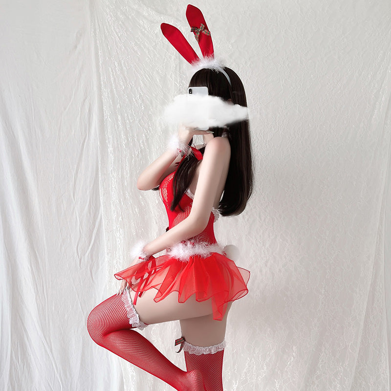 Christmas Bunny Girl Sexy Lingerie Emotion Passion Set Appeal Uniform Temptation Clothes Maid Pajamas Lingerie Set