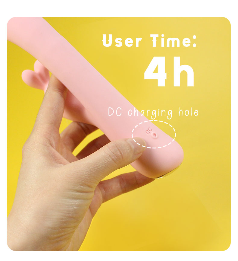 Waterproof Personal Dildo G Spot Rabbit Vibrator Adult Sex Toys with Bunny Ears for Clitoris Stimulation