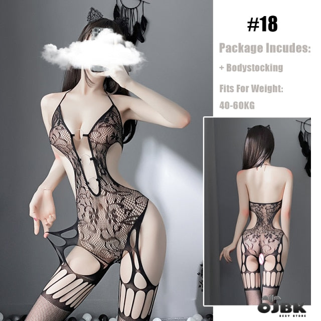 40s Porn Outfit - Sexy Lingerie Teddies Bodysuit Erotic Stockings Porn Underwear Costume â€“  Sexi toy