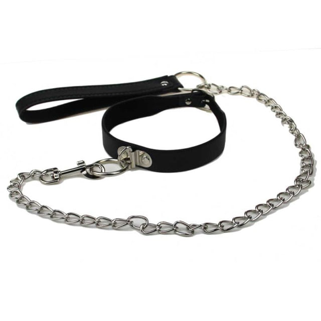 Restraint Handcuffs Neck Sex Collar Leash Bedroom Flirting BDSM Slave Adults Erotic Sex Toys For Woman Couples Bondage Sexy Shop