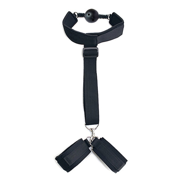 Restraint Handcuffs Neck Sex Collar Leash Bedroom Flirting BDSM Slave Adults Erotic Sex Toys For Woman Couples Bondage Sexy Shop